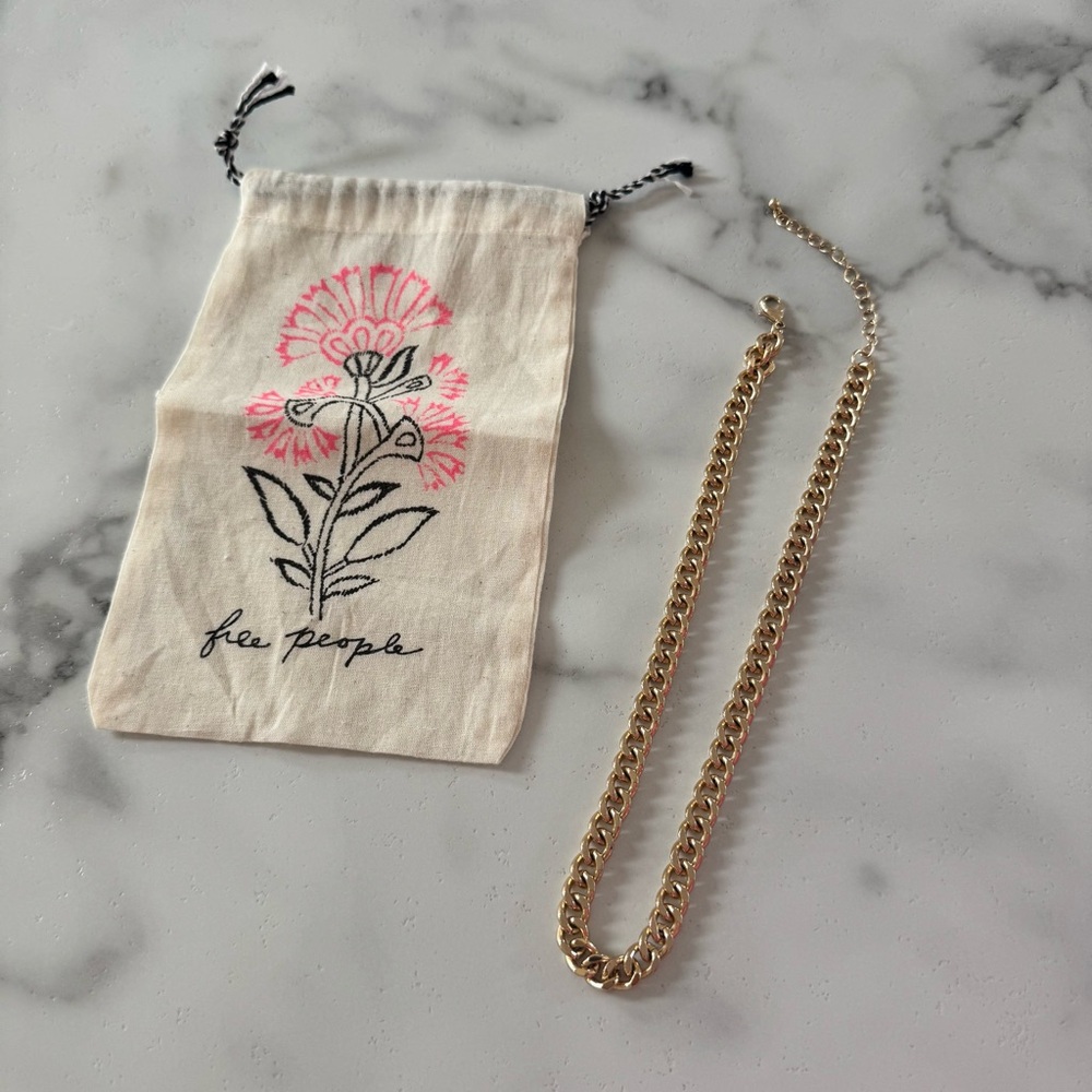Free People Gold Chain Necklace